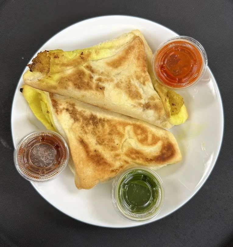 Crispy Samosa Chaat at Flavours Of Indian Saskatoon